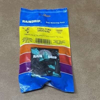 *NEW* RAINDRIP 2 GPH FLAG DRIPPERS, 25 per BAG