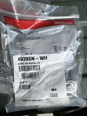 Honeywell 4939SN-WH Magnetic Contacts Ademco Serial