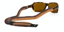 Croakies Suiters Print Eyewear Retainer, XL 3-15mm - Brown Fish Skin