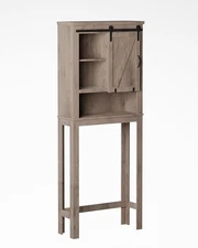  Custom Suite Over-the-Toilet Storage Cabinet, Distressed Gray – Barn Style 3