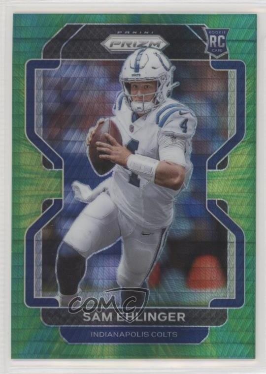 2021 Panini Prizm Rookie Hyper Prizm 91/175 Sam Ehlinger #395 o8g