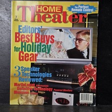 Home Theater Magazine Volume 8 No. 12 December 2001 Editors Best Buys