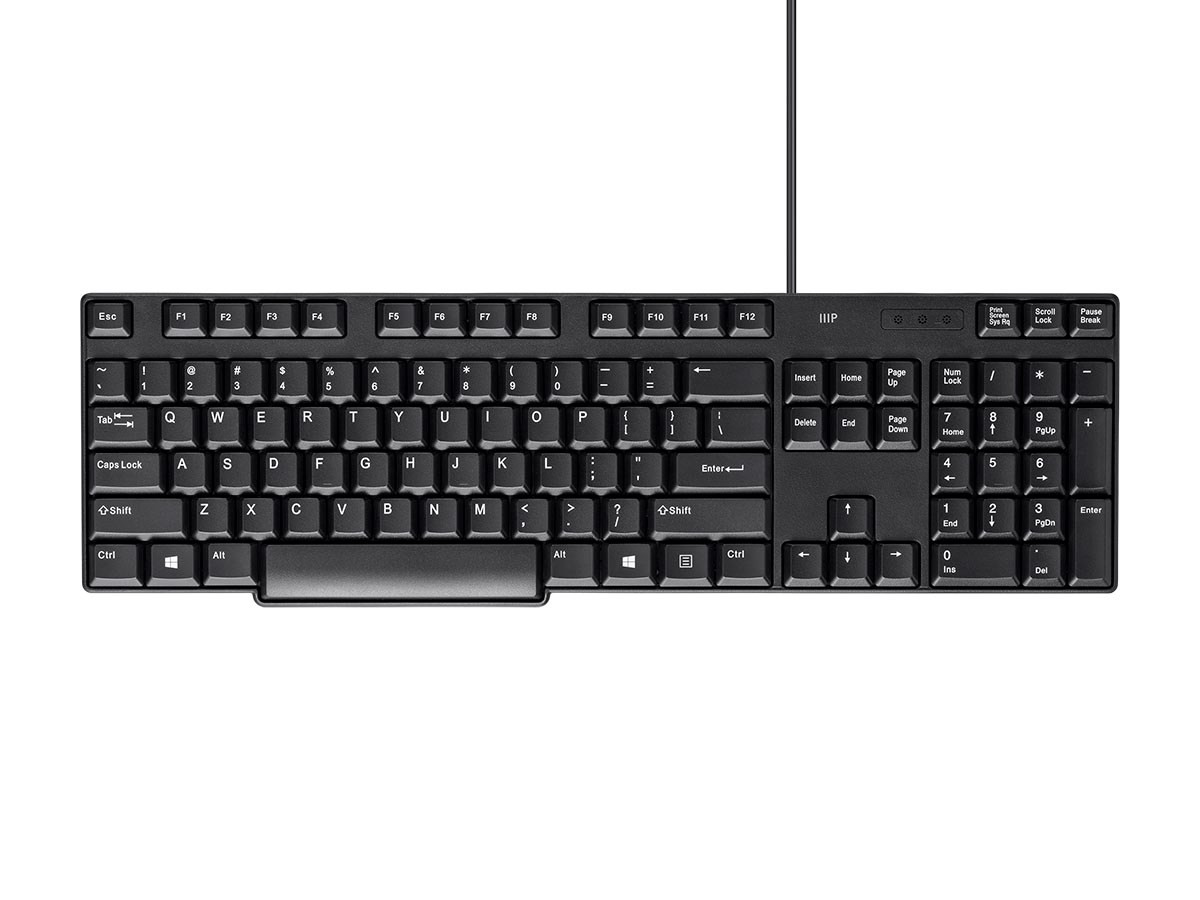 Workstream by Monoprice USB Keyboard, Standard Layout | Spil