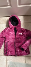 North Face Girls Puffer Coat, Fully Reversible To Black, Pink, Size 10 Kids M