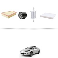 Hoffcar Set Service - 4 Filter FüR Renault Megame Cc 1.6 16V 81Kw Von 2010