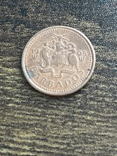 1995 Barbados One 1 Cent Beautiful Actual Coin TC1675*