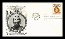 ITALY CHAMPION OF LIBERTY GIUSEPPE GARIBALDI 1960 #1169 ARISTOCRAT CACHET FDC UN