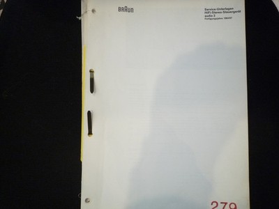 Original Service Manual Schaltplan Braun   Audio 2