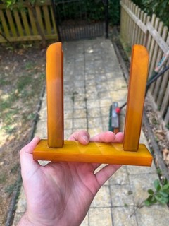 Vintage Phenolic Amber Bakelite Catalin Component Not Handles 169.5 Grams Orange