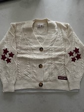 Size XS/S Taylor Swift Red Taylor  s Version Cardigan Cream Cable Knit IN HAND