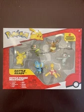 Pokémon Battle Ready 6 Figures Multi-Pack PIKACHU + 5 JAZWARES BRAND NEW IN BOX
