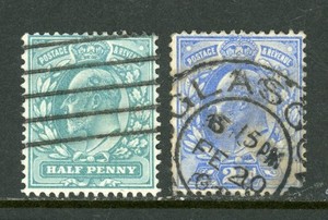 GREAT BRITAIN, Edward VII  #131-148  / 26-7-1l/ used