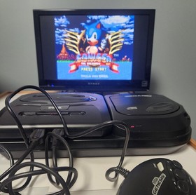 Sega Genesis 2 "Tower of Power" CD 32X Video Game Console, Tested & Working