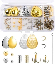 Dr.Fish 140 Pack Spinner Making Kit Lure Supplies Colorado Blade 