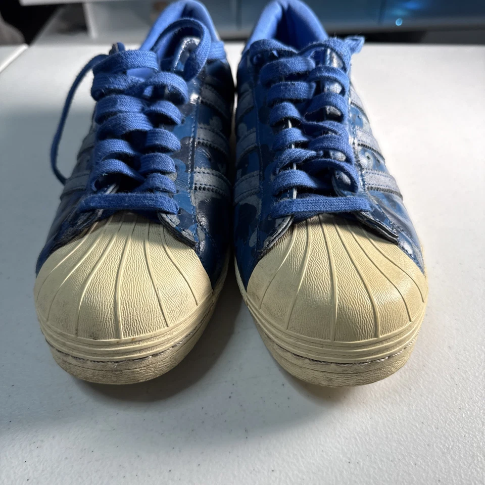 Adidas Superstar 80x Undefeated Bape Azul Camuflaje S74775 Talla 9.5 Foto 2 de 4