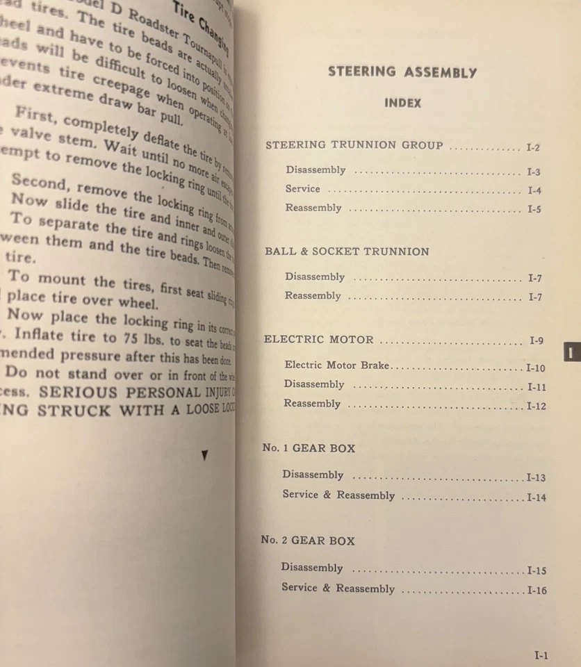 LeTourneau Modelo D Tornapull Tractor Rascador Reparación Mantenimiento y Reparación Manual Foto 3 de 3