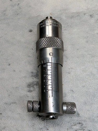 Vintage Starrett No. 124B Solid Rod Inside Micrometer Set 2-12 In Case 124 - Afbeelding 10 van 13