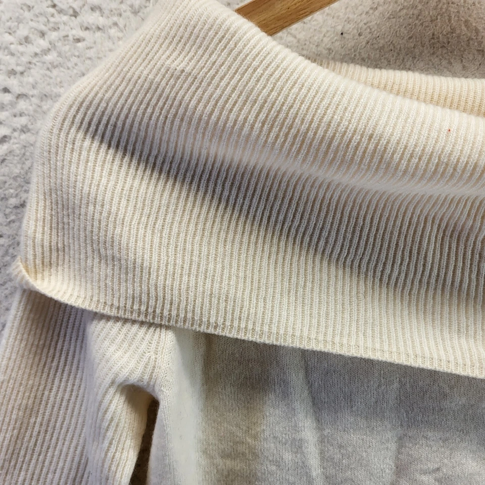 Suéter ligero con capucha Banana Republic para mujer XS tejido marfil lana cachemir nuevo con etiquetas Foto 2 de 4