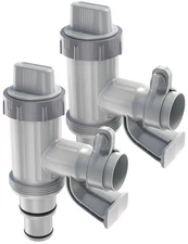 【PATENTED】Above Ground Swimming Pool Hose Adapter with Plunger Valve and Pipe...