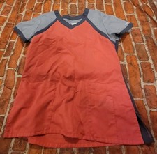 Greys Anatomy Active Womens Scrub Sz Medium Gray Pink