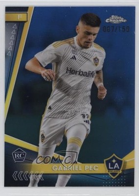 2024 Topps Chrome MLS Blue Refractor /150 Gabriel Pec #97 Rookie RC 7ba