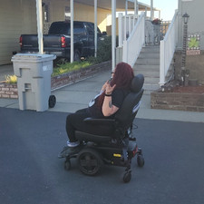 Jazzy Electric Powerchair Black 4-Wheel Adult Outdoor Mobility Scooter