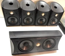 POLK AUDIO  4(FOUR) RM101 SURROUND SPEAKERS + 1(ONE) RM202 CENTER SPEAKER
