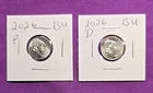 2026 P & D Emerging Liberty Dimes "BU"  In Coin Flips! **FREE SHIPPING**#wj382