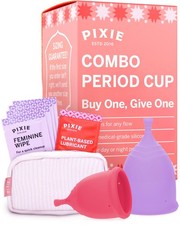 2 kubki menstruacyjne Pixie - bez metali i toksyn - Ranking 1 dla najbardziej miękkich Reusab