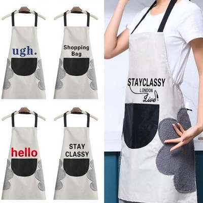 Chef Apron Kitchen Waterproof Cooking Catering Apron Unisex BBQ Apron In UK