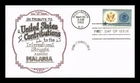 Dr Jim Stamps First Day Cover World United Against Malaria Boerger A B C Cachet