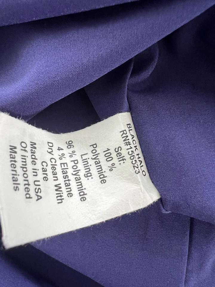 Vestido Vaina Negro Halo Mujer Azul Liso Talla 14 Elegante Oficina Foto 4 de 4