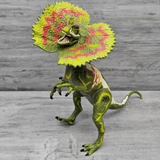 Vintage 2000 Jurassic Park 3 III Re-Ak-A-Tak Dilophosaurus Figure Dinosaur Works