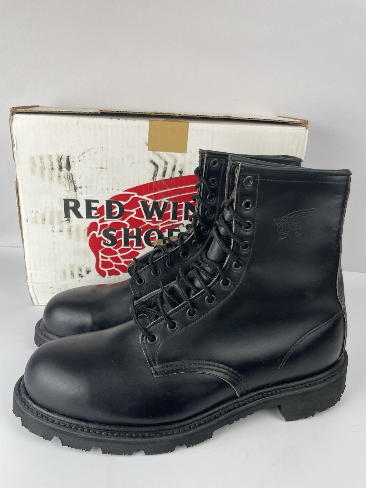 Vtg Red Wing 8220 Firefighter Steel Toe Boots Made in USA 11.5 D