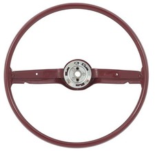 1968-69 Mustangcougar 2-spoke 16 Steering Wheel Dark Red