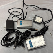 USB Hub D-Link DUB-H4 TESTED Includes A/C Ada...