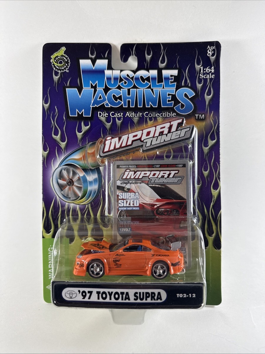 Muscle Machines Die Cast Import Tuner '97 Toyota Supra Orange Bent