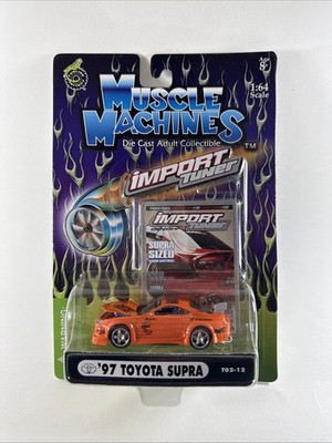 Muscle Machines Die Cast Import Tuner '97 Toyota Supra Orange Bent