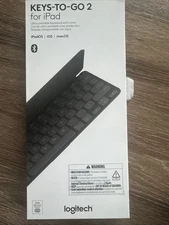 Logitech Keys-To-Go 2 Portable Wireless iPad Keyboard Graphite 920-01286, OBN,A3