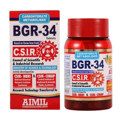 BGR-34 (100Tablets) Carbohydrate Metaboliser Healthy Blood Sugar Support