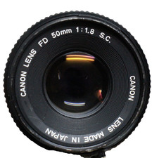 Canon Lens FD 50mm 1:1.8 f/1.8 SC for Canon 35mm film camera