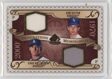 2009 SP Legendary Cuts Generations Memorabilia Don Sutton Chad Billingsley 4f5
