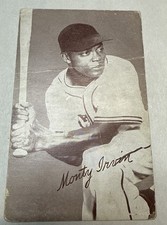 1953 EXHIBIT Card HOF Monty Irvin Giant New York