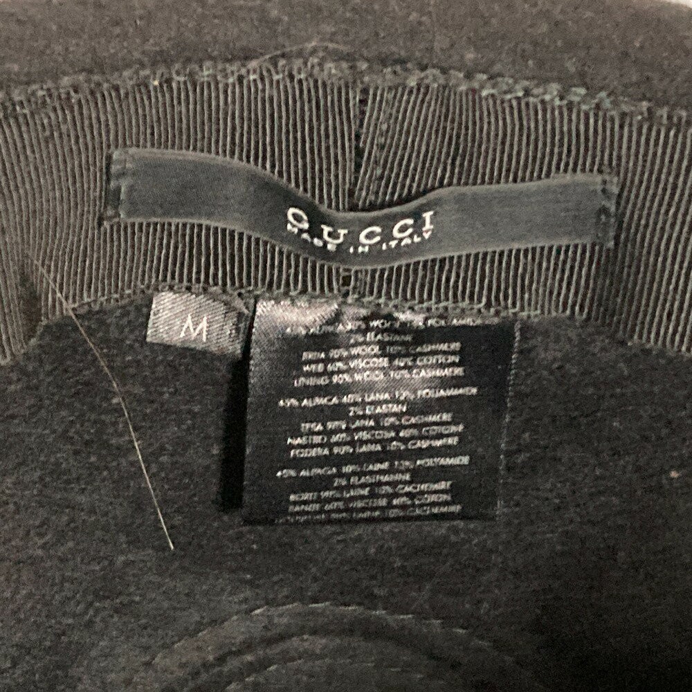 Gucci Bucket Hat herringbone tweed Black Size M Women Authentic thumbnail 11