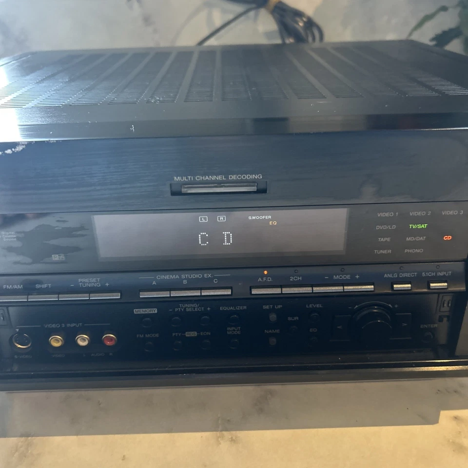 Sony STR-DB940 QS FM Stereo FM/AM Receiver Phono CD Tape Inputs Black - Image 3 of 4