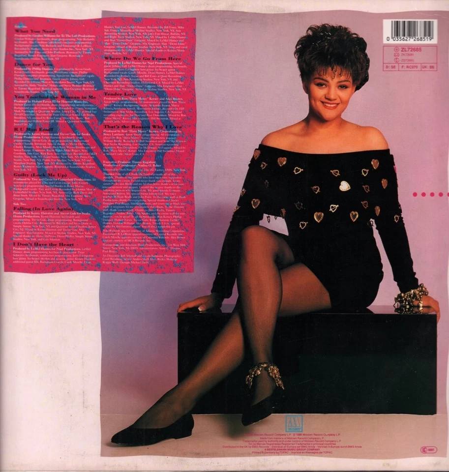 Stacy Lattisaw What You Need LP vinyl Germany Motown 1989 includes promo info - Image 2 of 4