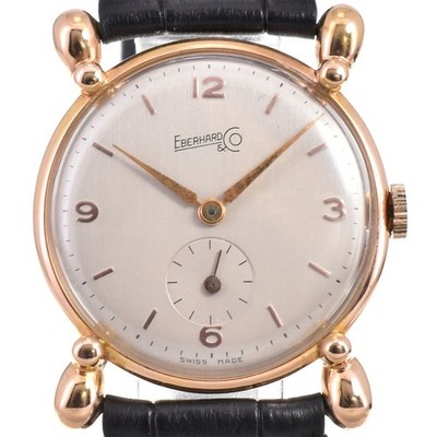 EBERHARD vintage Sphere Drop Silver Dial Automatic Men's Watch Y#146298