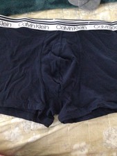 Calvin Klein Men  s Cotton Boxer Brief Navy Size XL New No Tag