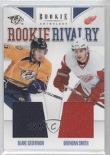 2011 Panini Rookie Anthology Rivalry Materials Brendan Smith Blake Geoffrion 0a4