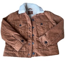 Gap Kids Corduroy Sherpa lined Jacket Size Small Sable Brown